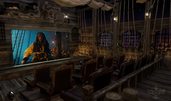 Домашний кинотеатр в стиле «Пиратов Карибского моря»
